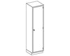 Stainless Steel High Cabinet w/ Single Door