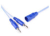 Olsen Twin Pin Shrouded Bipolar Cord for Bipolar Forceps. Single-Use (50/bx)