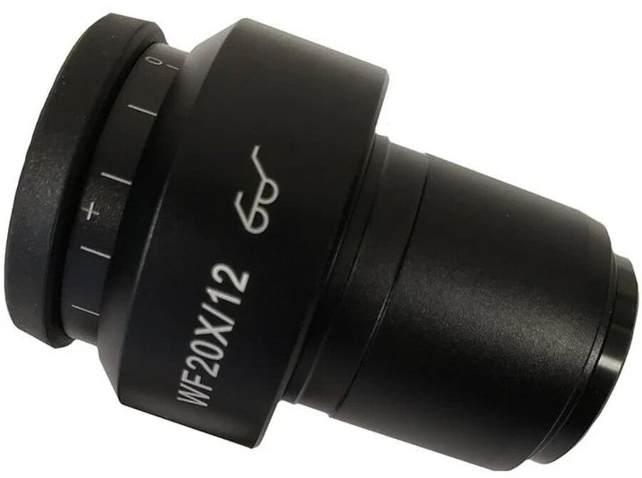 High Eyepoint Eyepiece w/ Adjustable Diopter for Zoom Stereo Body Microscopes. 20x