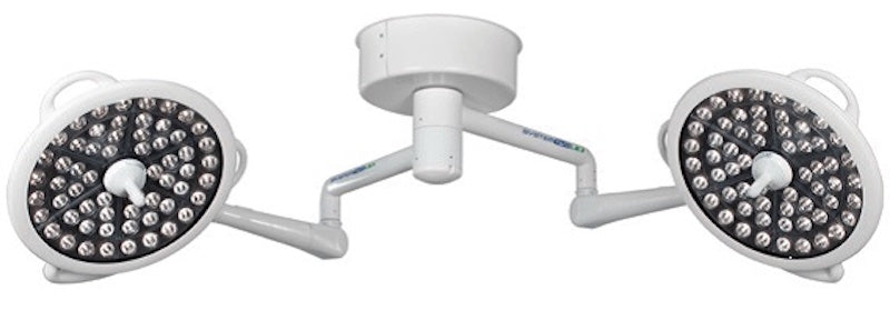 Double Ceiling Mount System II LED Surgical Light - 120K Lux Light