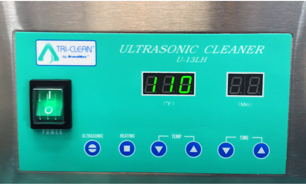 Tri-Clean Counter-Top Ultrasonic Cleaner with Heat