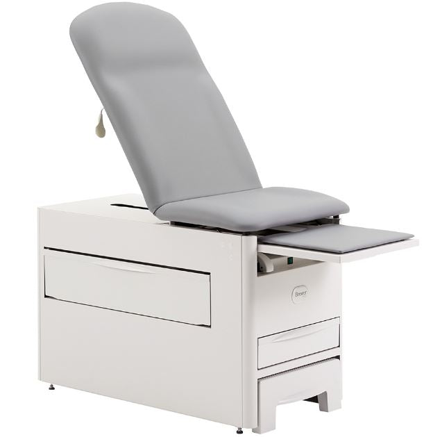 Versa Exam Cabinet Table w/ Adjustable Back, Pull-out Footrest & Step Stool (Stirrups Option)