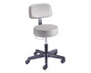 Century Exam Stool Standard Height with Vacuum Upholstery, Backrest