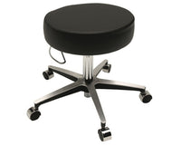 Century Exam Stool. Extended Height w/ Backrest Option & Vacuum Upholstery