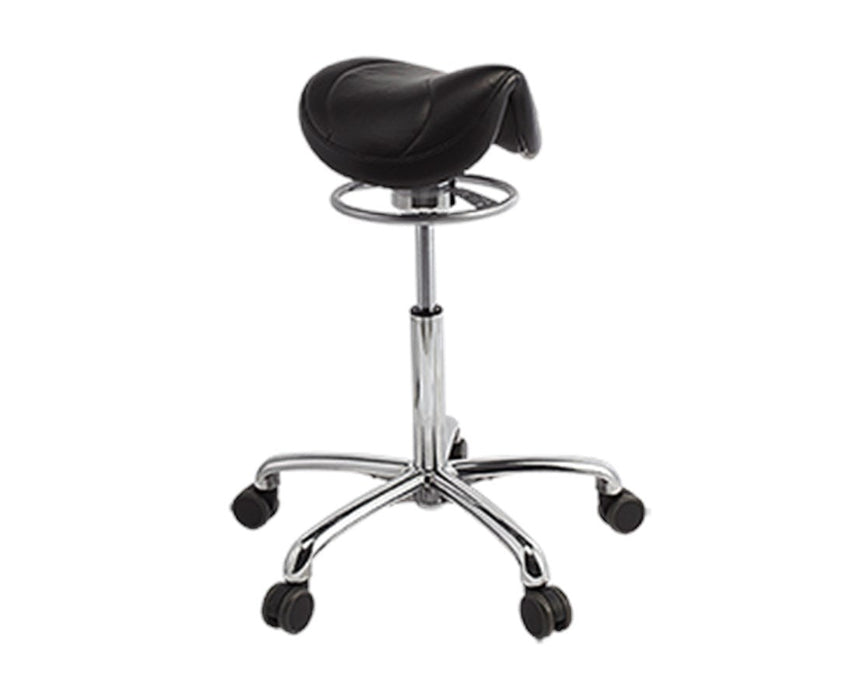 135 Ergonomic Amazone Stool, Lower Height (21"-27"), Raven Wing