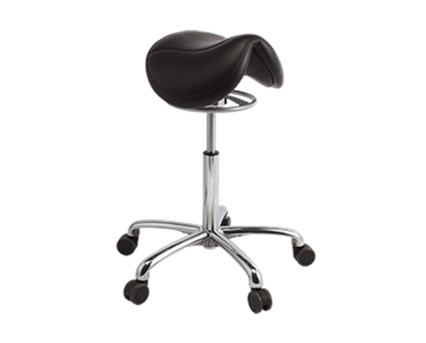 135 Ergonomic Jumper Stool, Higher Height (27"-37"), Raven Wing