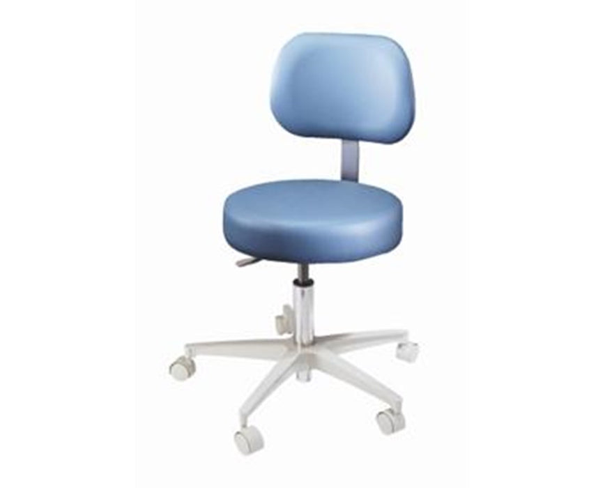 2000 Petite Dental Stool with Backrest and Seamless Upholstery