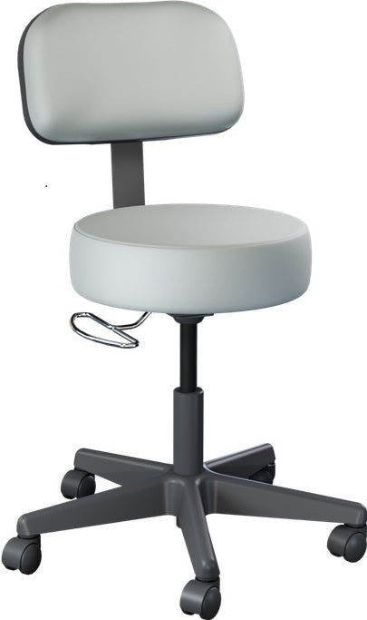 Spin Lift Exam Stool With Backrest