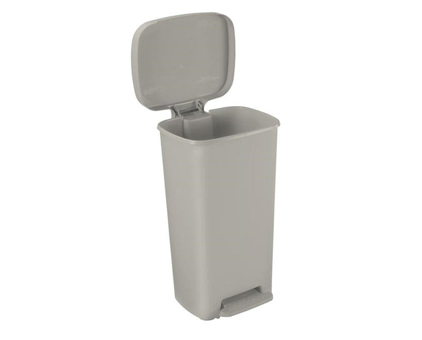 Rectangular Plastic Waste Cans Beige 52 Quart