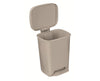 Rectangular Plastic Waste Cans Beige 32 Quart