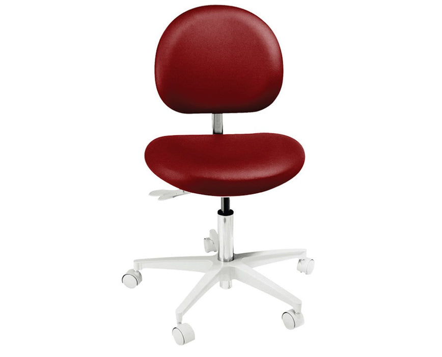3100 Dental Stool: 20" - 26" Stool with Backrest and Adjustable Foot Ring