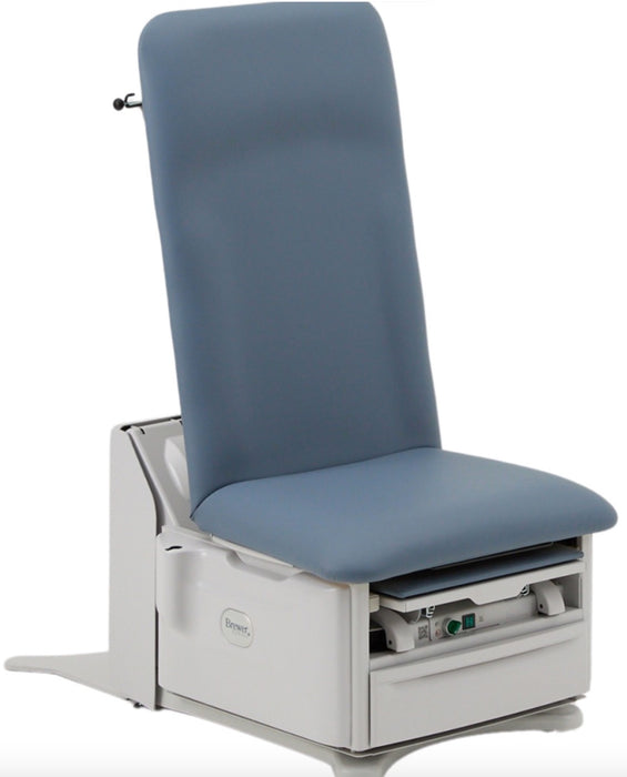 Power Hi-Lo Procedure Table. Shrouded Base w/ 4-Section Top (Adjustable Back / Headrest, Drop Section & Stirrups), 450lbs Capacity
