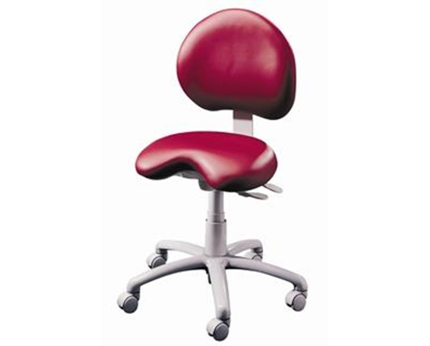 9000 Dental Stool: 22" - 31" Stool with Seamless Upholstery and Adjustable Foot Ring