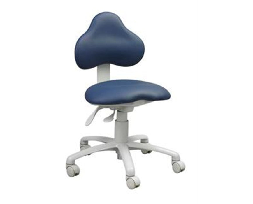 9100 Dental Stool: 22" - 31" Stool with Adjustable Foot Ring, Seamless Upholstery