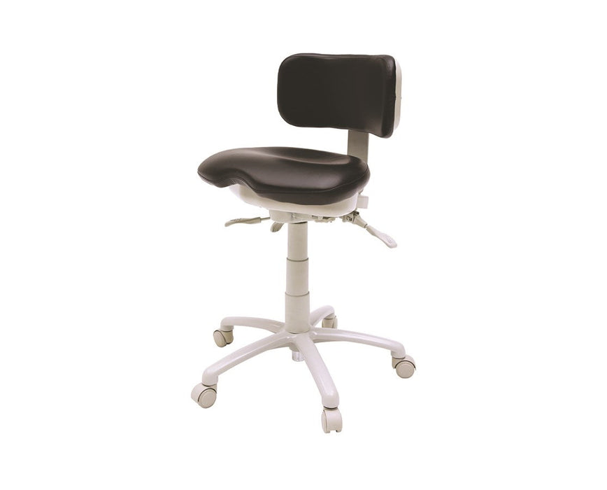 9500 Premium Ergonomic Dental Stool 22"–31" w/ Standard Upholstery and Footring