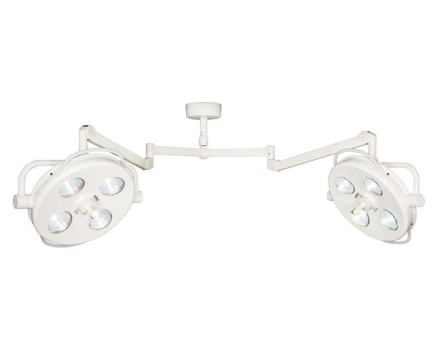 Double Ceiling Mount APEX Surgical Light - 8 ft