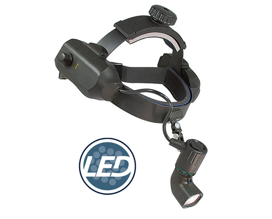 Diagnostic LED Headlight System - 70,000 Lux LED w/ Battery Pack on Belt Holster