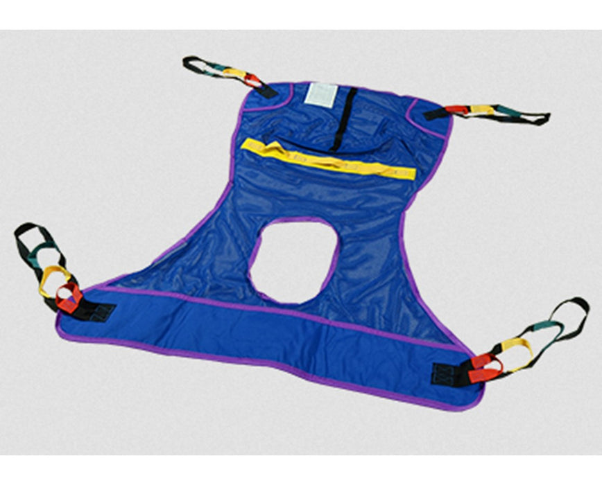 Replacement Full Body Sling With Commode Opening: Medium 100-195lbs.