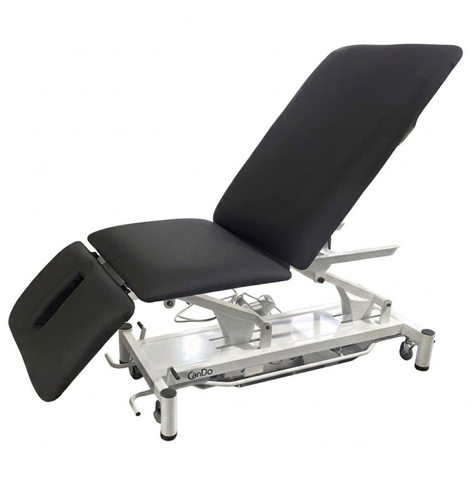 Hi-Lo Power Treatment Table w/ Adjustable Backrest, Drop Section & Casters. 78"L x 30"W