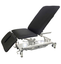 Hi-Lo Power Treatment Table w/ Adjustable Backrest, Drop Section & Casters