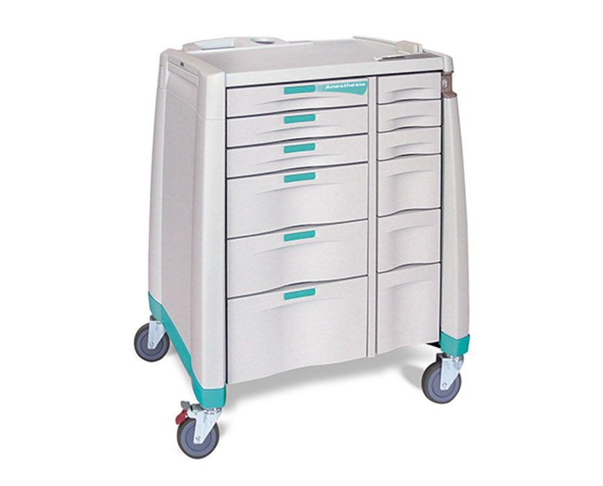 Avalo ACM Standard Anesthesia Cart - Three 3", Two 6" and One 10" Utility Drawers
