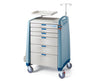 Avalo Standard Emergency Cart. Blue Light Crème/Blue