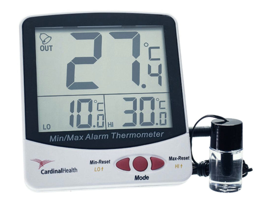 Large Digit Digital Lab Thermometer w/ Probe & 30mL Bottle