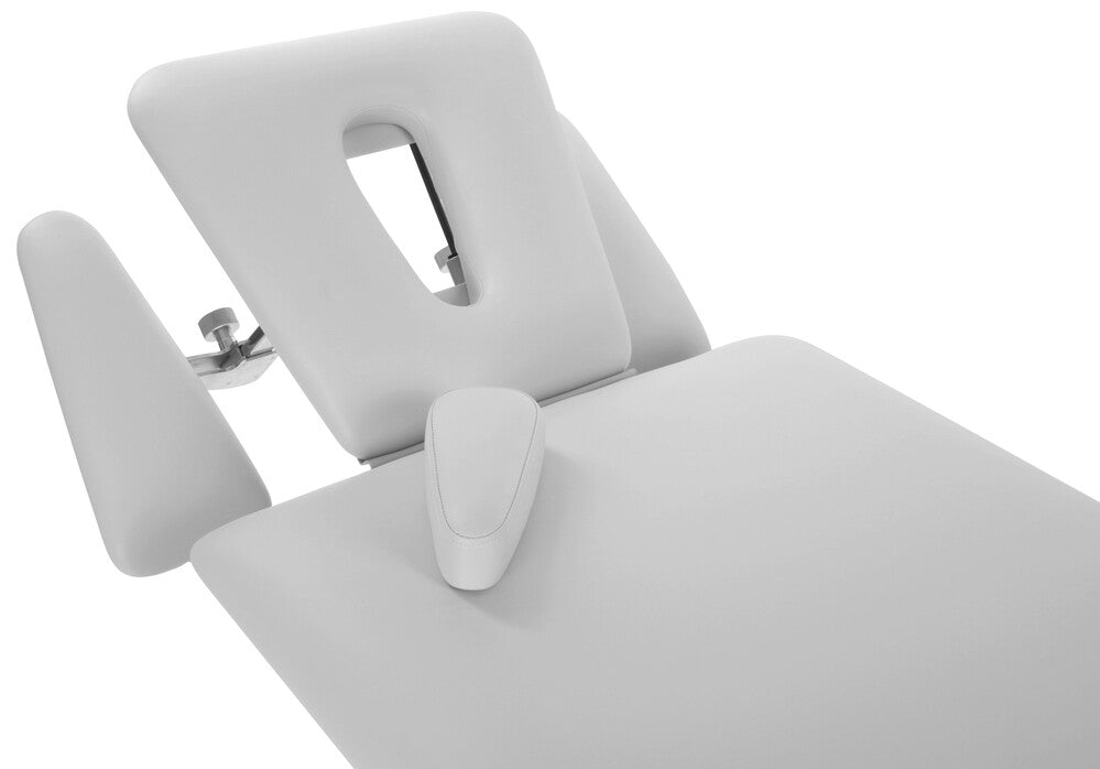 Galaxy Wide Power Hi-Lo Treatment Table w/ 5-Section Top (Adjustable Back / Headrest, Armrests & Casters)