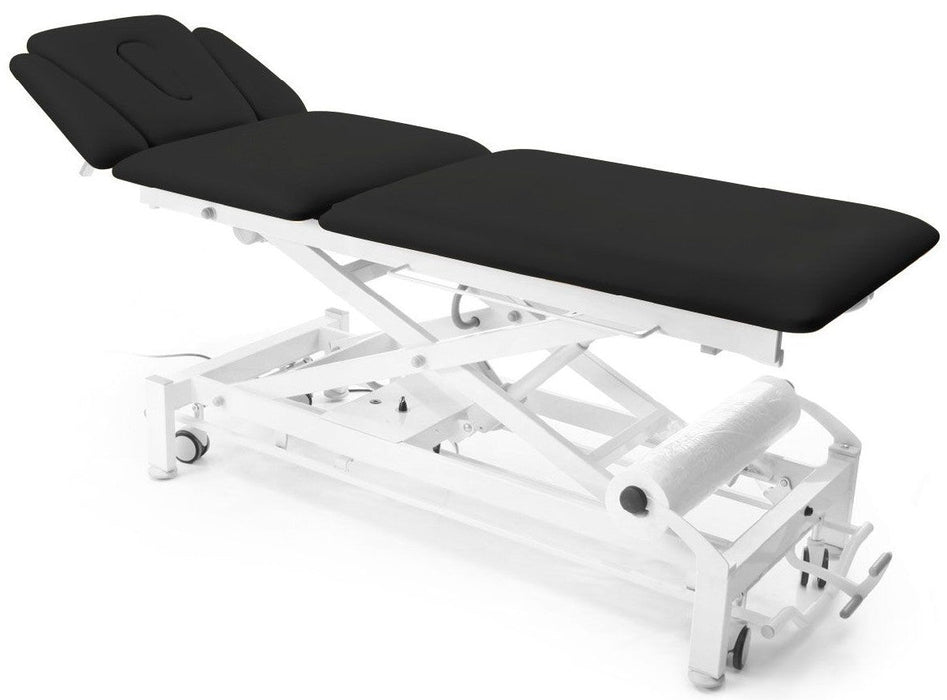 Galaxy Wide Power Hi-Lo Treatment Table w/ 5-Section Top (Adjustable Back / Headrest, Armrests & Casters)