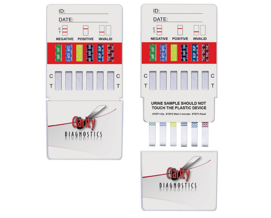Clarity Diagnostics Dip Card 11 Panel Drug Test Device. Save at ...