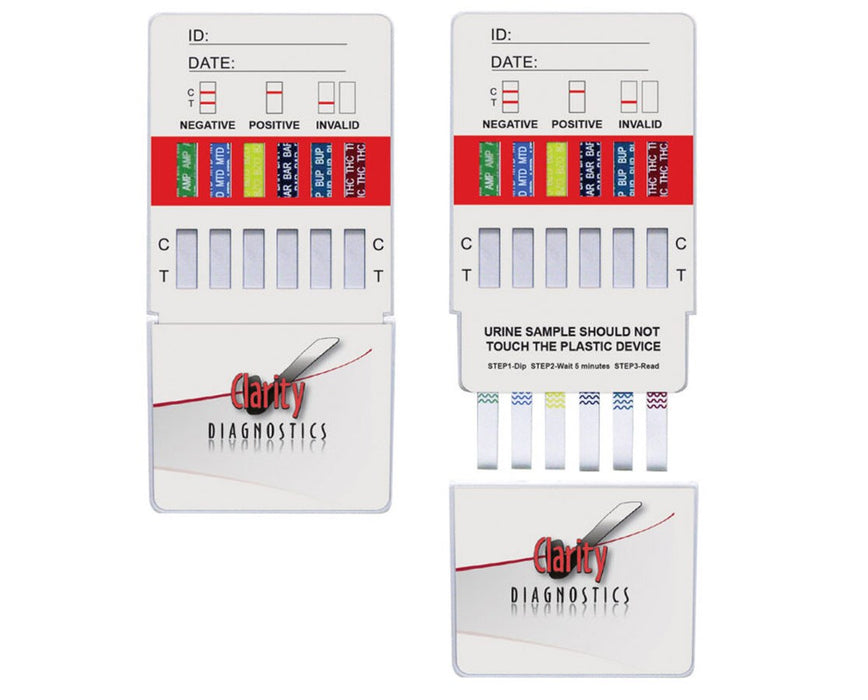 Dip Card 5 Panel Drug Test Device, 25/bx