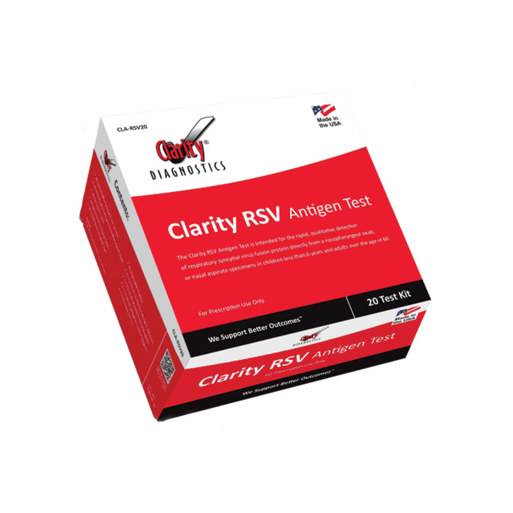 Clarity Diagnostics RSV Antigen Test 20 bx Save At Tiger Medical Clarity Diagnostics RSV Antigen Test 20 bx Save At Tiger Medical