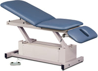 Power Glide Hi-Lo Exam Table w/ Adjustable Backrest & Drop Section. Shrouded Base