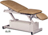 Power Glide Hi-Lo Exam Table w/ Adjustable Backrest, Drop Section, Stirrups & Footrest. Shrouded Base