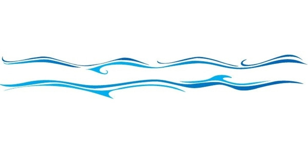 Wall Sticker. Wave Wall Coordinating Graphics