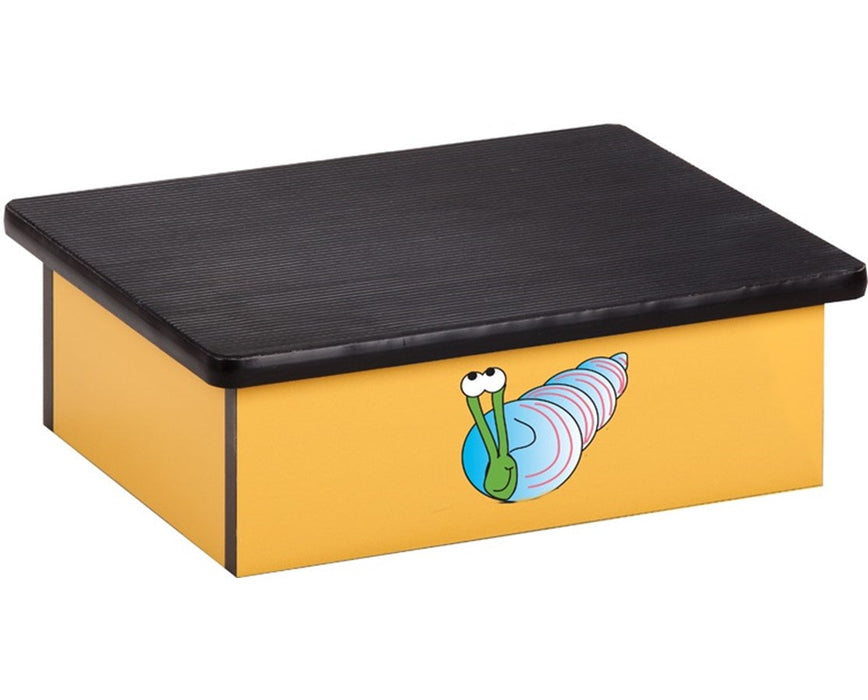 Pediatric Laminate Step Stool Smiling Snail Graphics