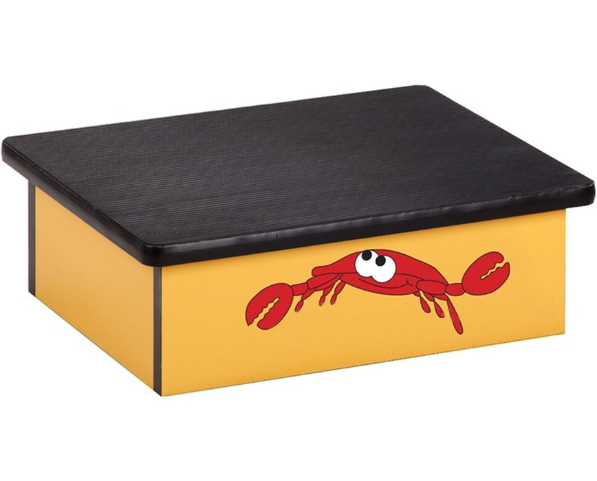 Pediatric Laminate Step Stool Smiling Crab Graphics