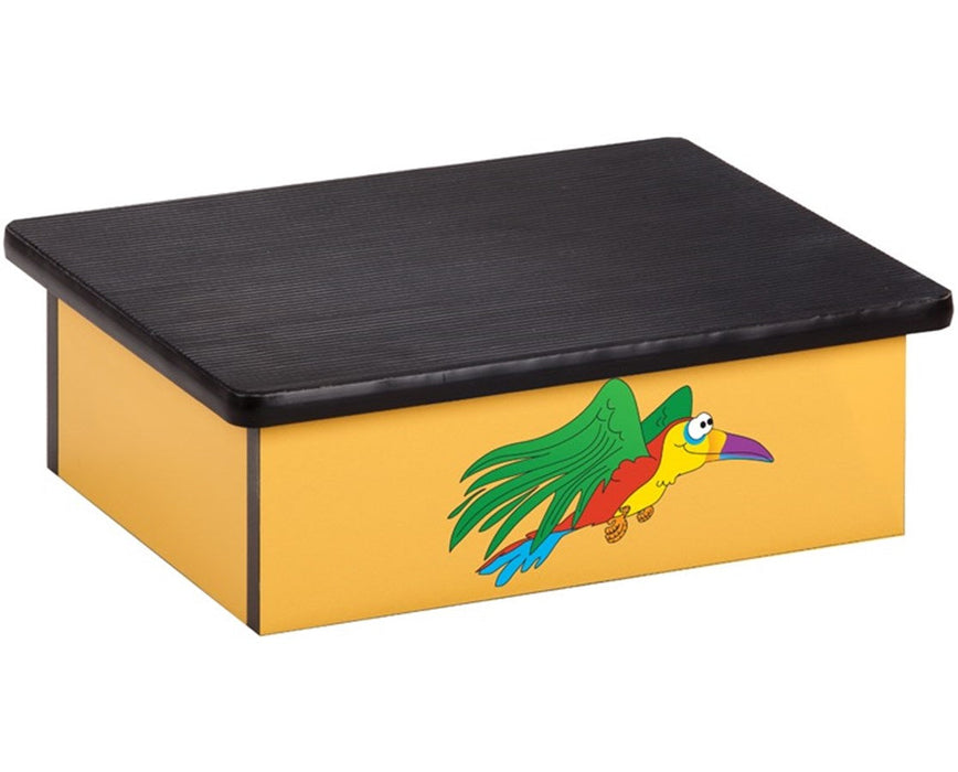 Pediatric Laminate Step Stool Rainforest Parrot