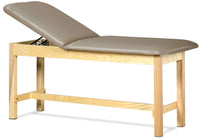 Classic Treatment Table w/ Adjustable Back (400-500lbs Capacity Bariatric Option) [Natural Finish]