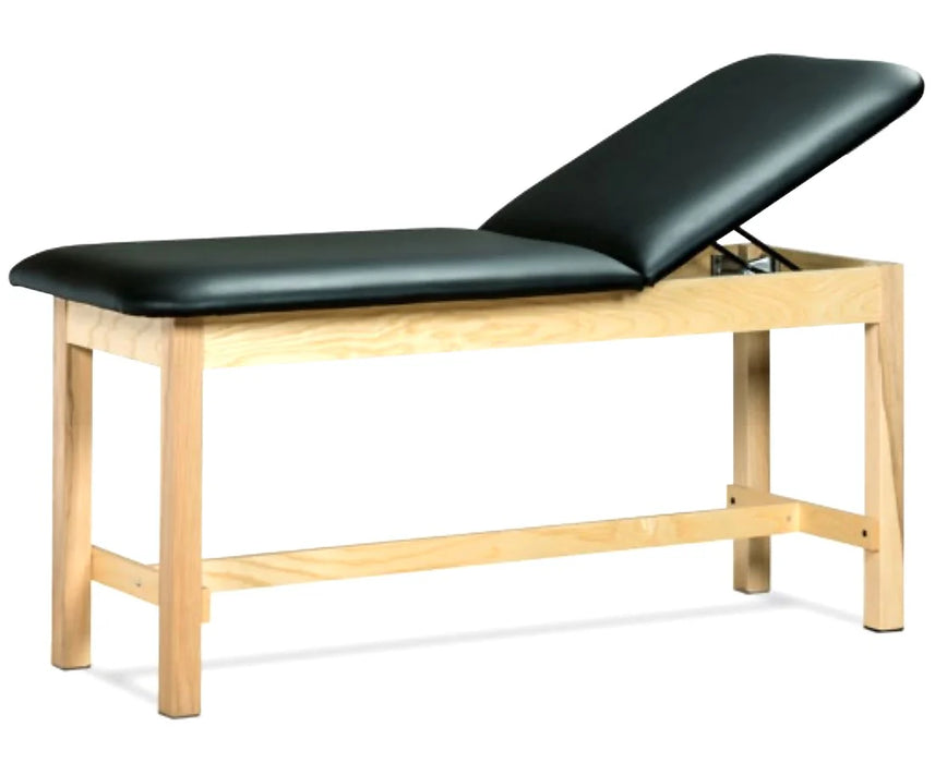 Classic Treatment Table w/ Adjustable Back. 27"W [Natural Finish]