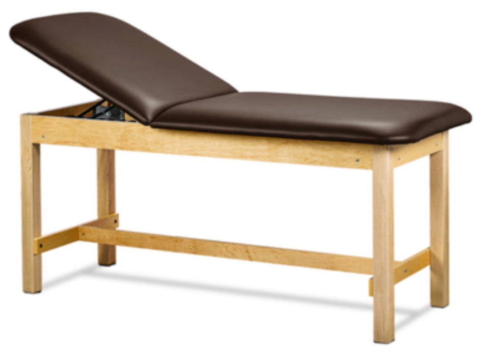 Classic Treatment Table w/ Adjustable Back. 72"L x 24"W. 500 lbs Capacity [Natural Finish]