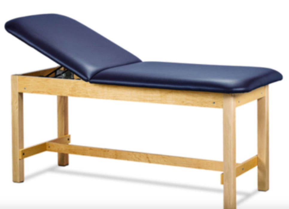 Classic Treatment Table w/ Adjustable Back. 72"L x 27"W. 500 lbs Capacity [Natural Finish]