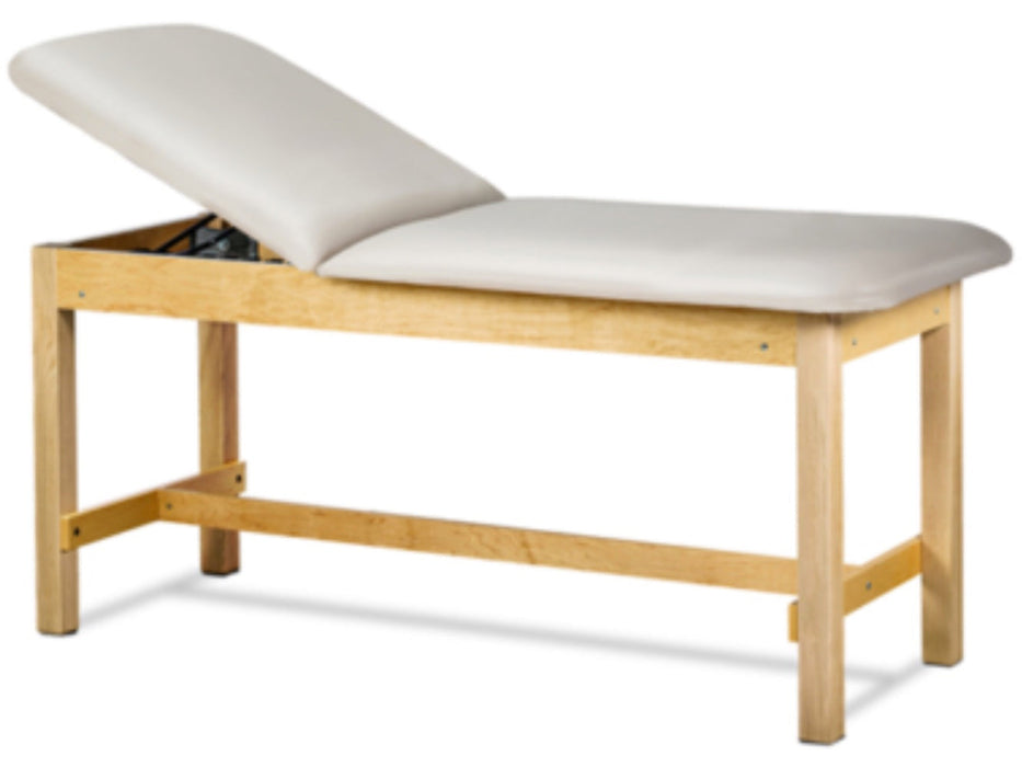 Classic Treatment Table w/ Adjustable Back. 72"L x 30"W. 500 lbs Capacity [Natural Finish]