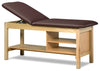 Classic Treatment Table w/ Adjustable Back & Shelving. 78