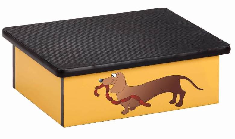 Pediatric Laminate Step Stool Dog