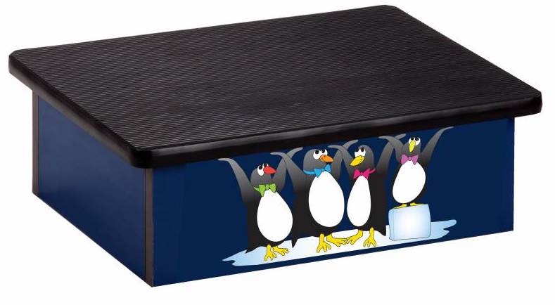 Pediatric Laminate Step Stool Four Penguins