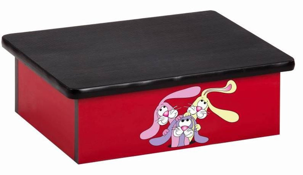 Pediatric Laminate Step Stool. Walley's Trolley Rabbit