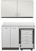 Wall & Base Cabinet Package w/ Mobile Cart-Mate on Right. 48