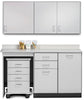 Wall & Base Cabinet Package w/ Mobile Cart-Mate on Left. 60