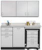 Wall & Base Cabinet Package w/ Mobile Cart-Mate on Right. 60